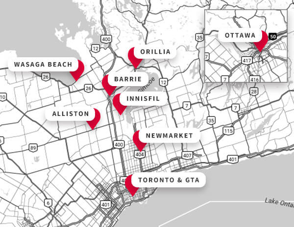 Our Locations Map
